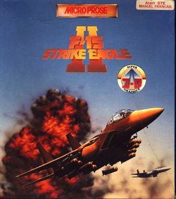 F-15 Strike Eagle 2 box art for Atari ST